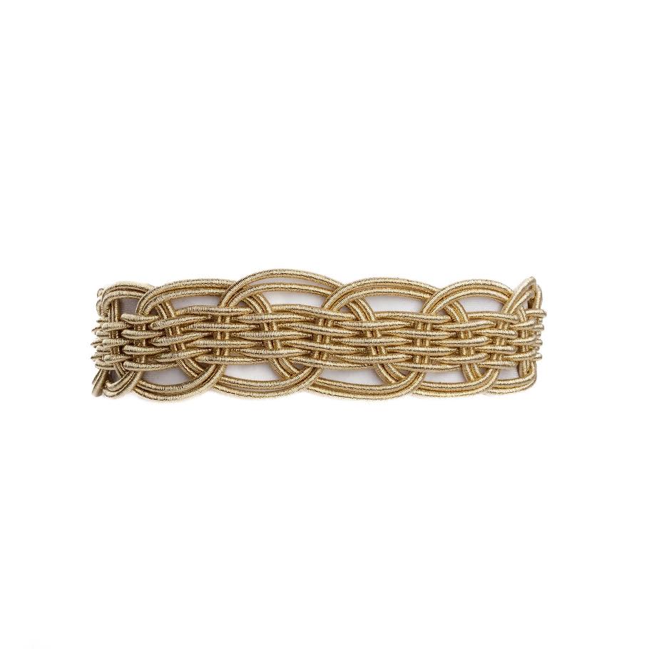 Stretchy Rope Belt - Gold