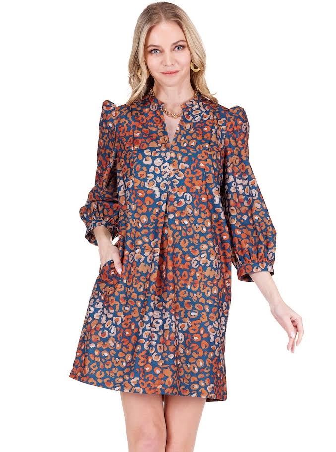 Heidi Dress - Fall Leopard