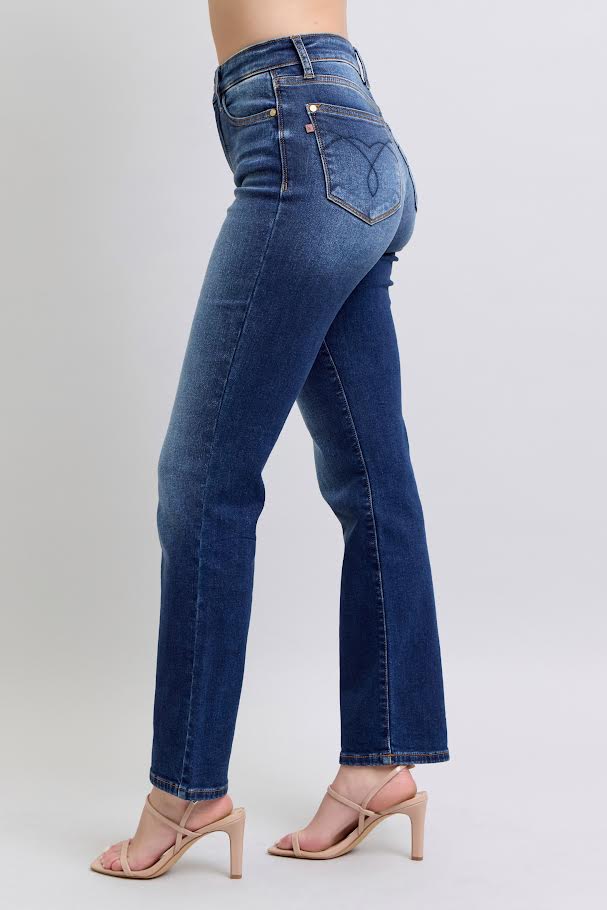 HR Straight Leg Jean - Dark Wash