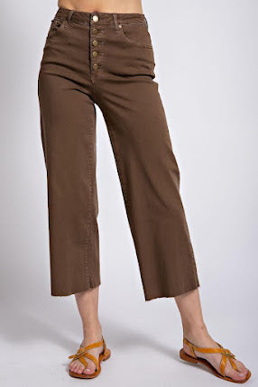 Button Fly - Coffee Brown