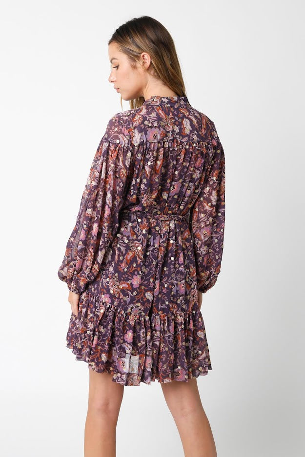 Emma Dress - Dark Purple