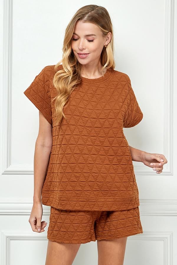 Bestie Short Set - Rust