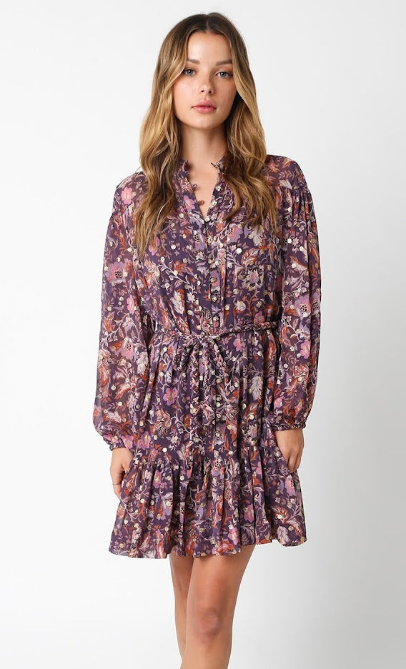Emma Dress - Dark Purple