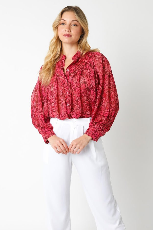 Myra Top - Burgundy