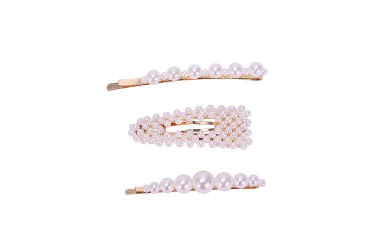 Pearl Hair Pins & Barrette - Pearl