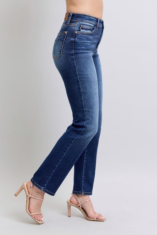 HR Straight Leg Jean - Dark Wash