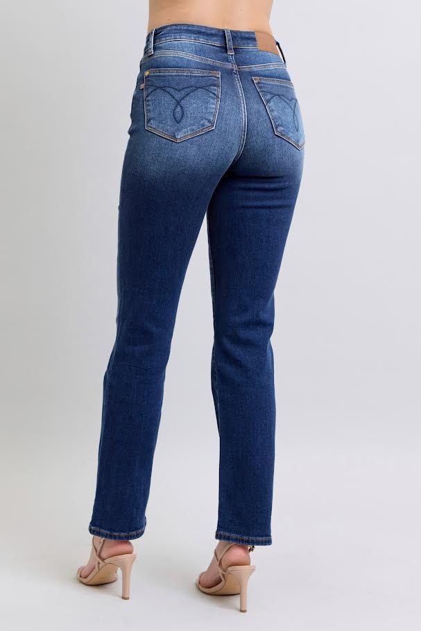 HR Straight Leg Jean - Dark Wash