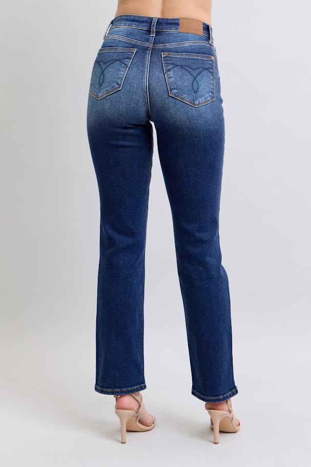 HR Straight Leg Jean - Dark Wash