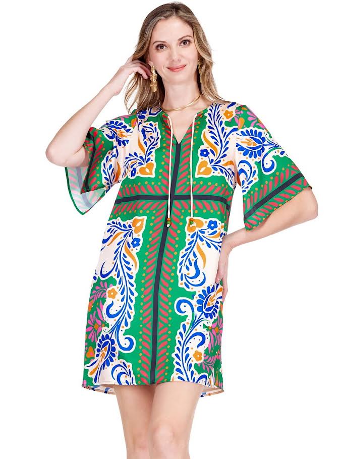 The Marley Scarf Tunic Dress - Artistic Scarf