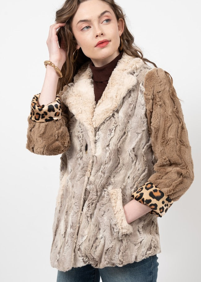 Patch Jacket - Tan