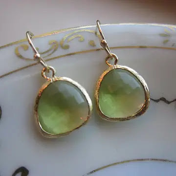 Peridot Earring - Apple Green