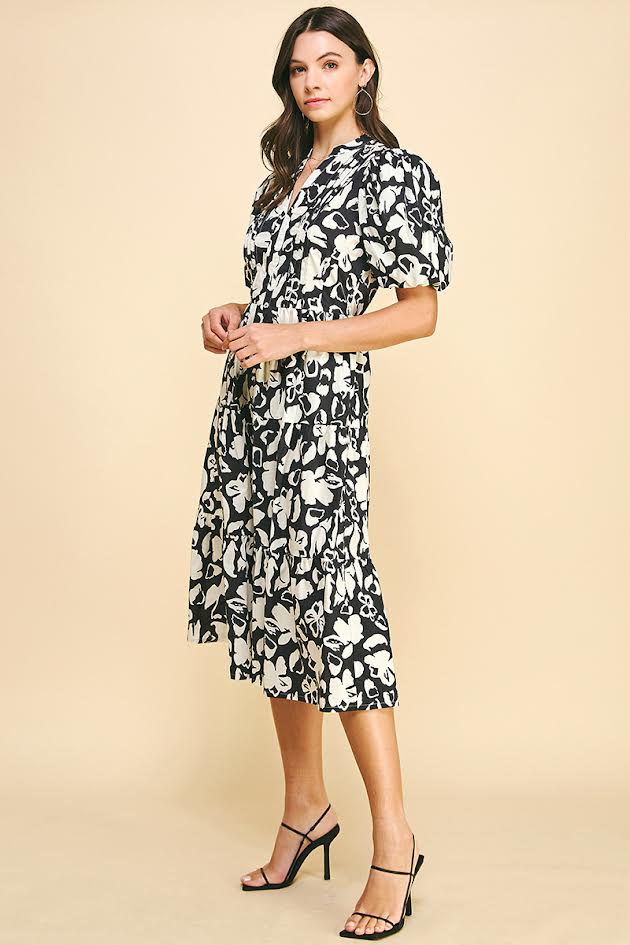 Feminine In Floral - Black Ivory