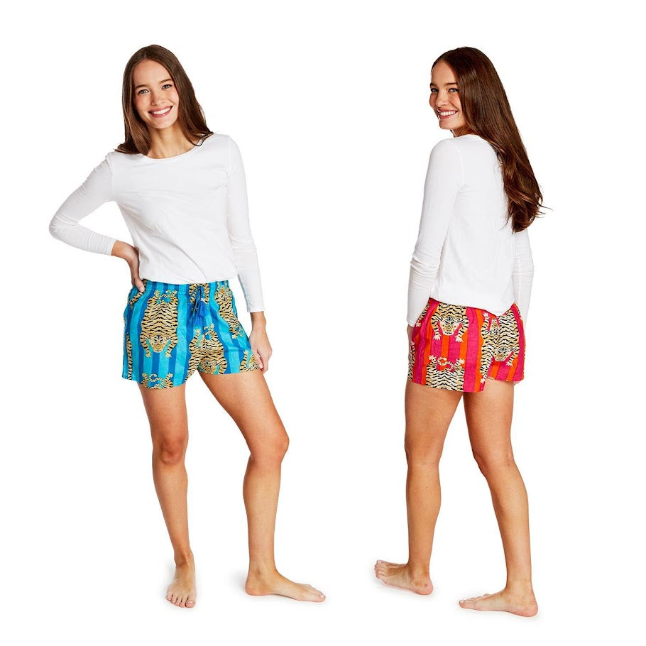 Tiger Lounge Shorts - Blue