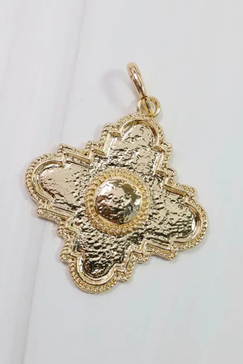 Paloma Cross Charm - Gold