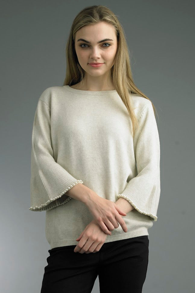 Oh My Pearl Sweater - Beige
