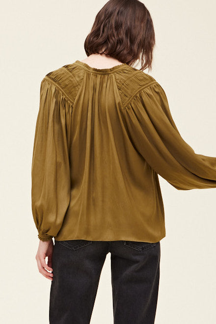 The Nancy Blouse - Moss
