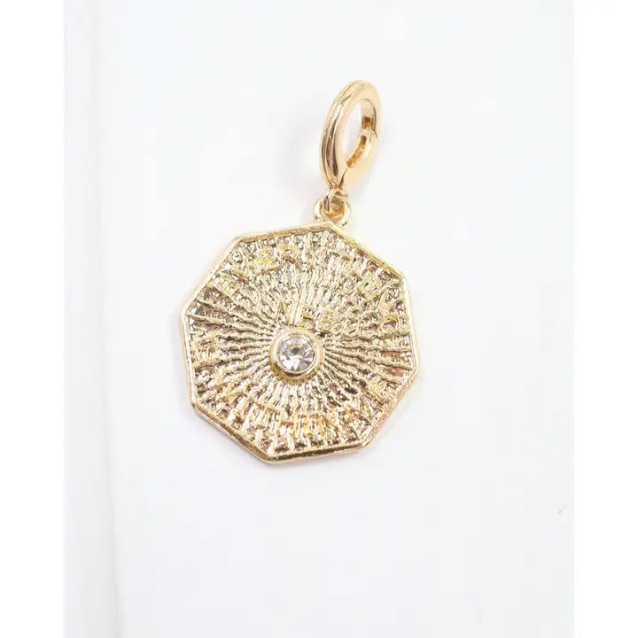 Rawlins Disk Charm - Gold