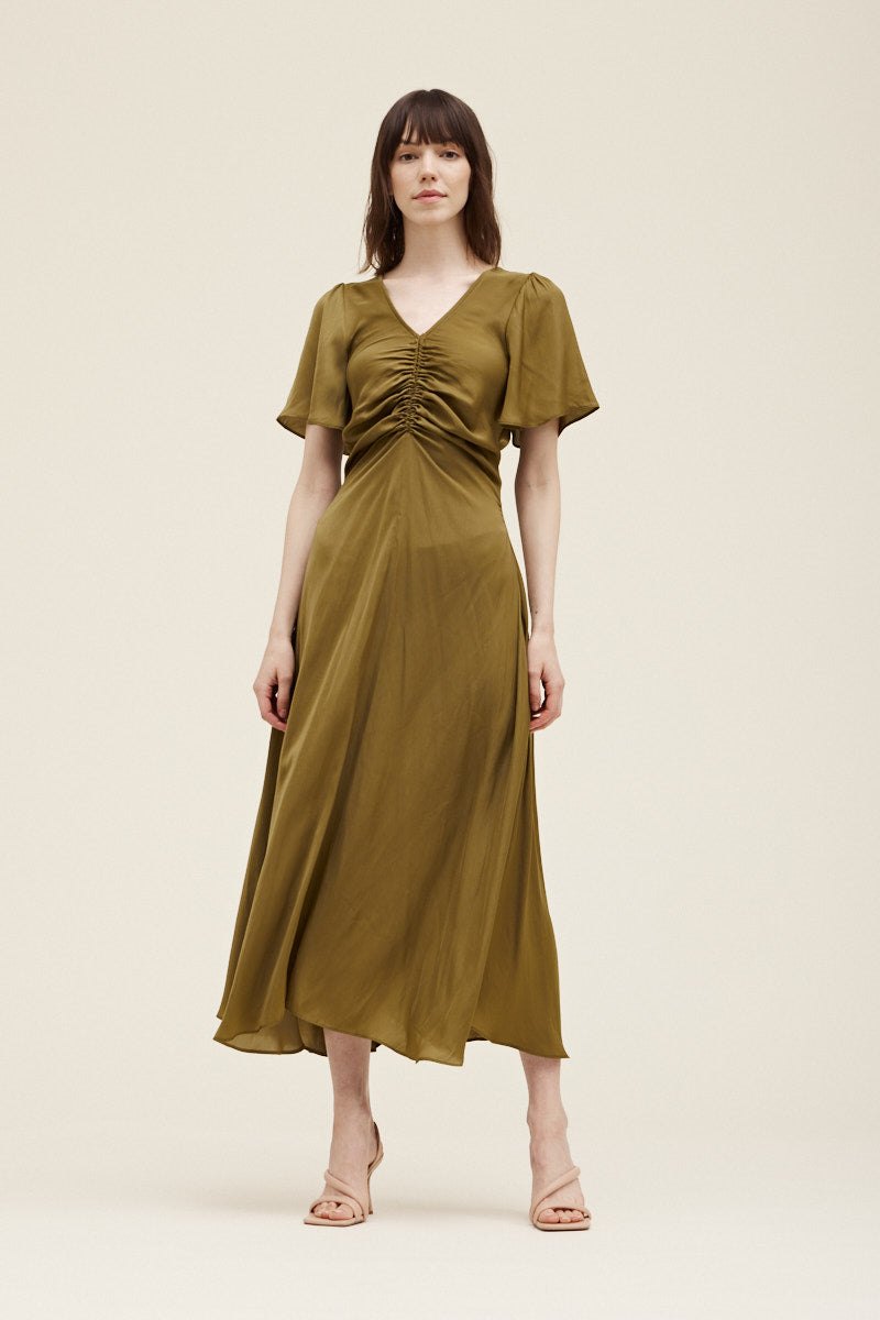 Elegant Maxi Dress - Moss