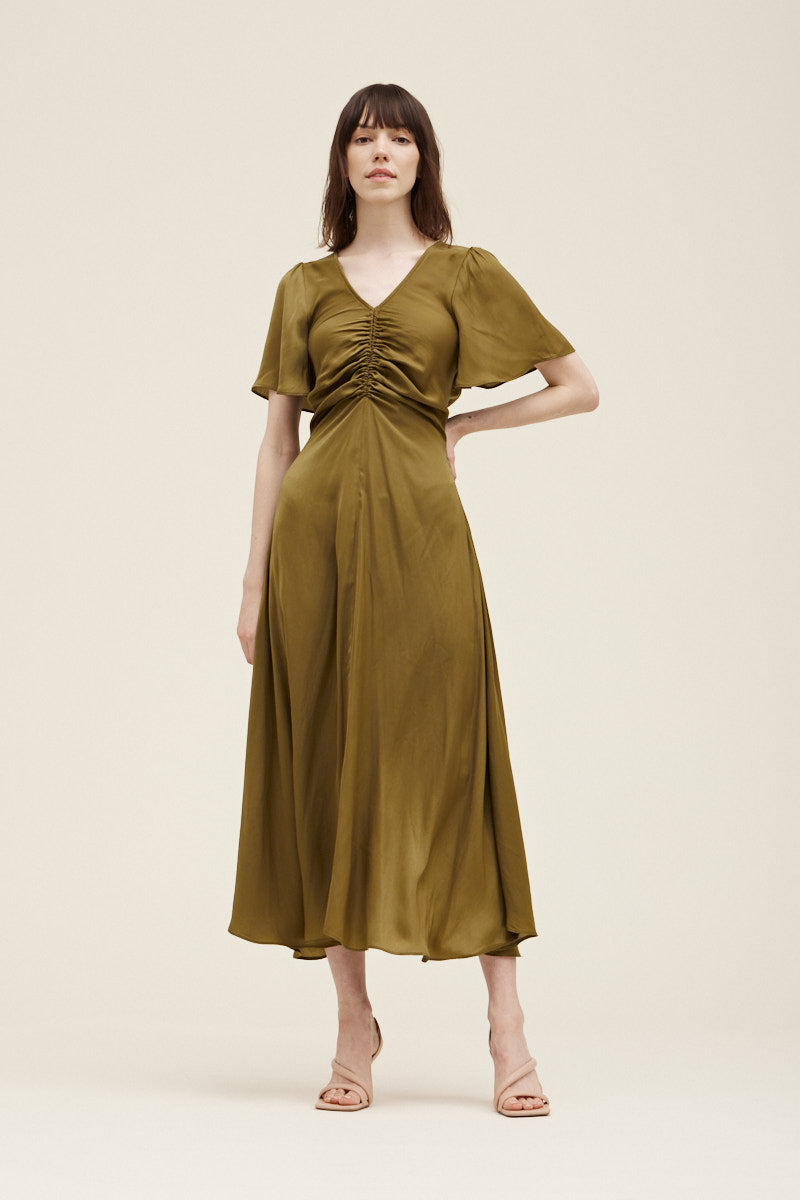 Elegant Maxi Dress - Moss