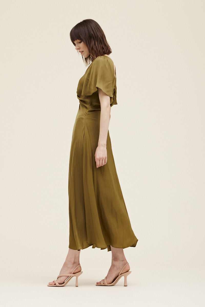 Elegant Maxi Dress - Moss