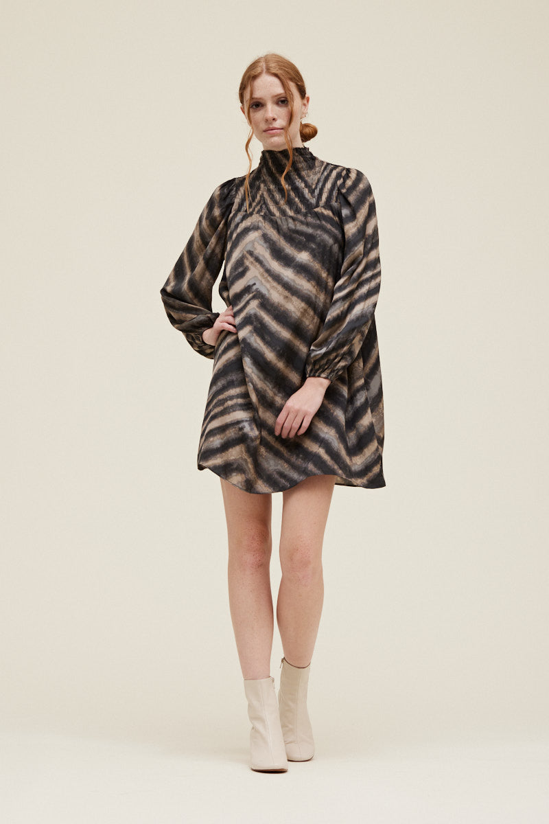 Slanted In Slate Mini Dress - Slate