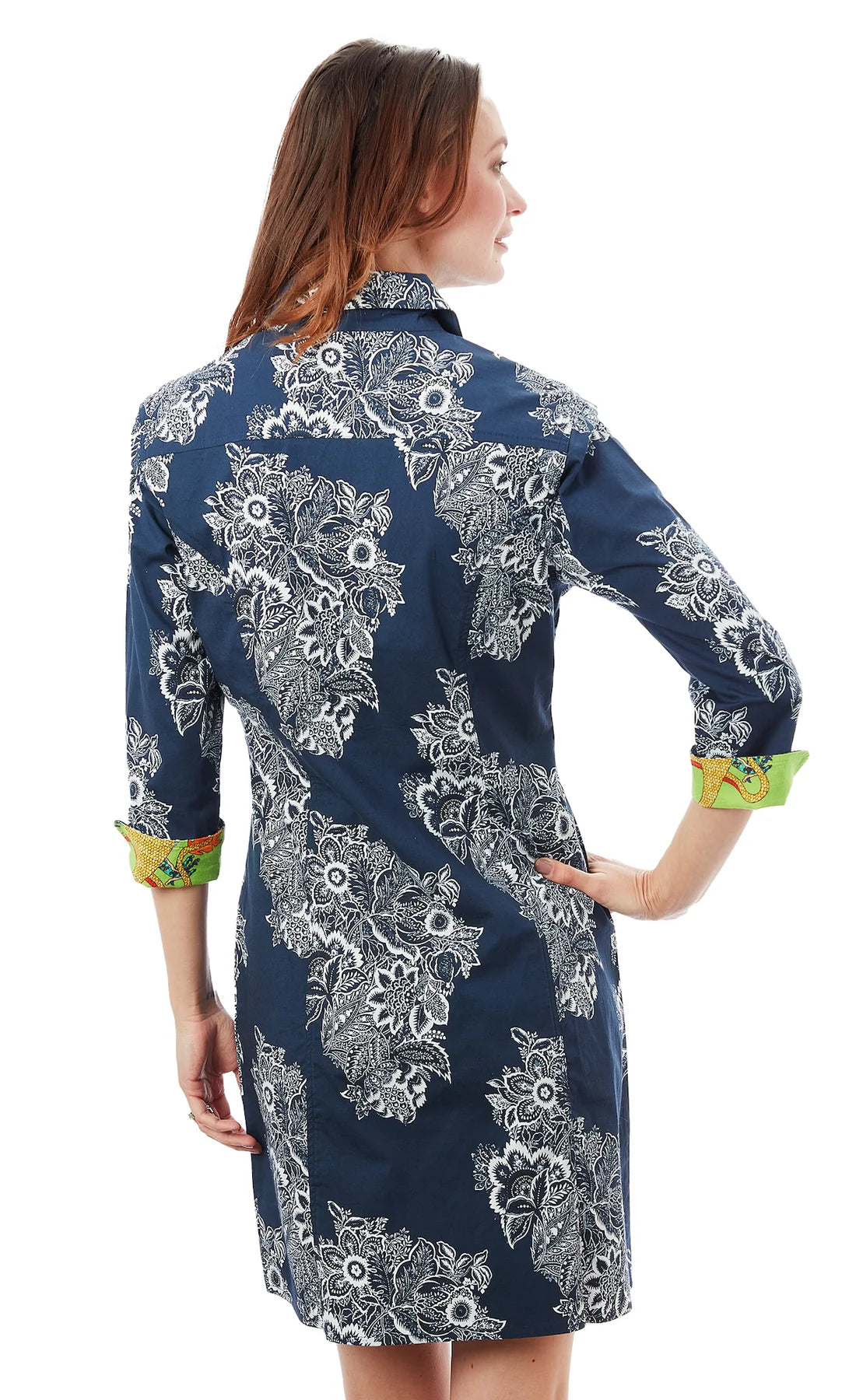 Chatham Dress - Navy White