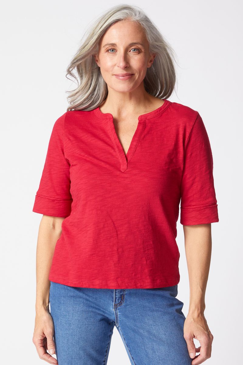 Melanie Shirt - Ruby Red