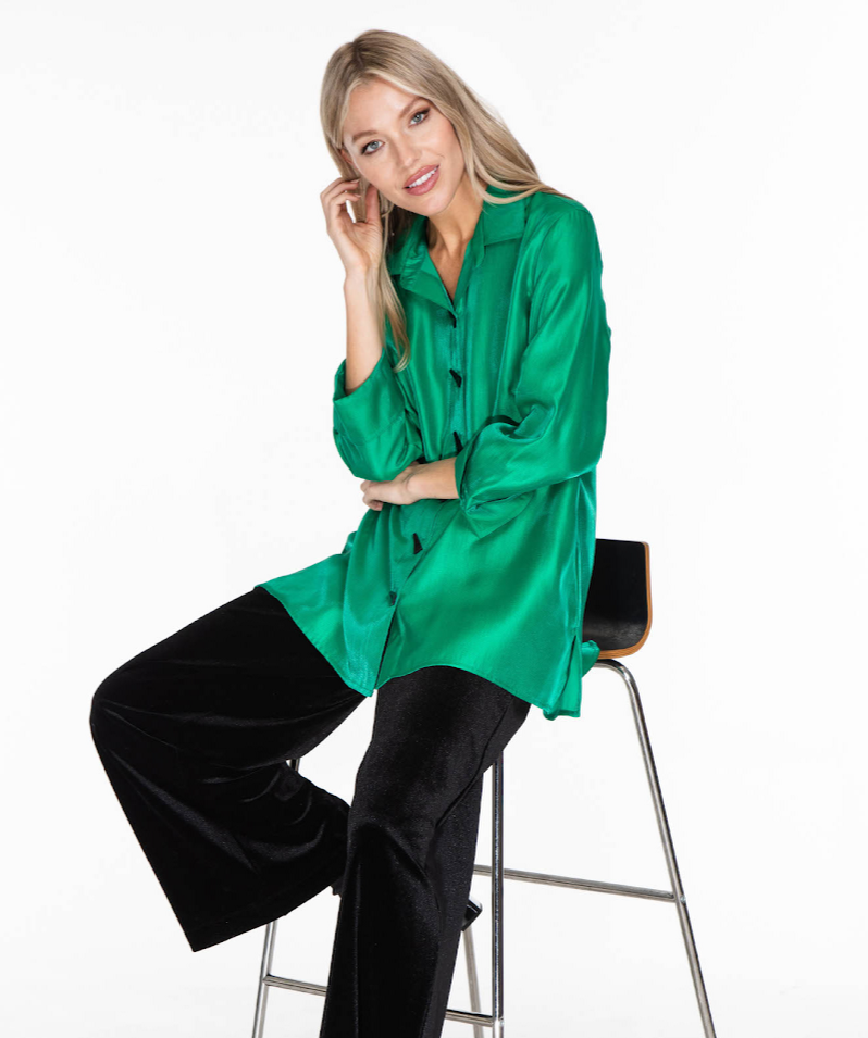 The Angelle Shirt - Emerald