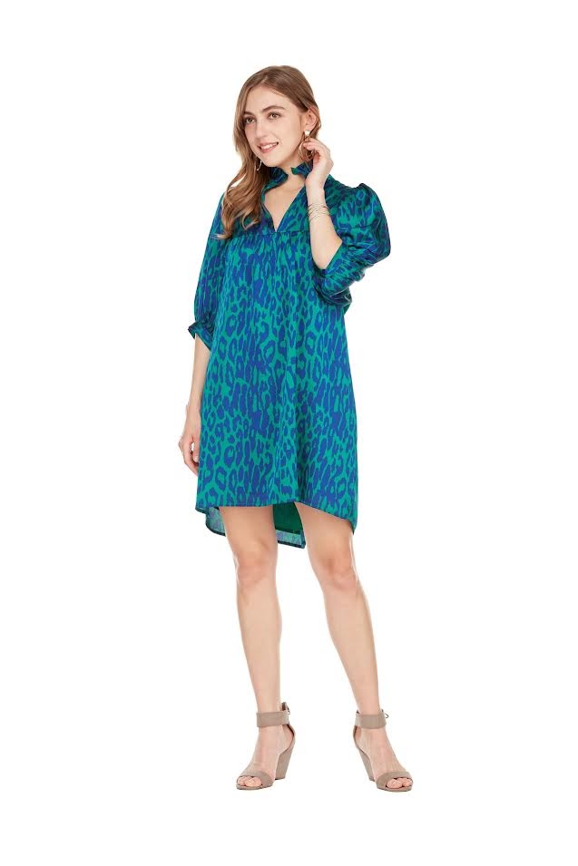 The Monica Dress - Jazzy Leopard