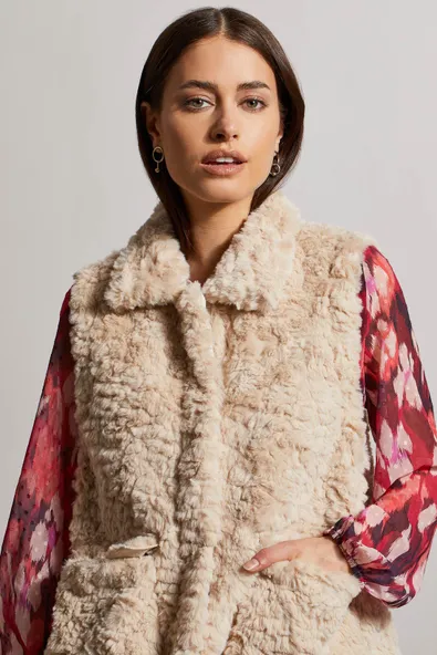 Cute And Sassy Vest - Cream