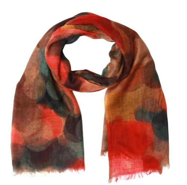 Spherically Yours Scarf - Brown Navy