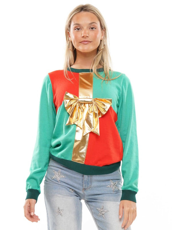 Gift Me As I Am Sweat Shirt - Green Red