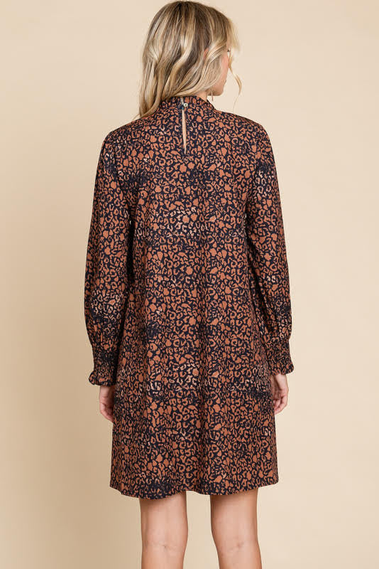 Cheetah Me Dress - Black
