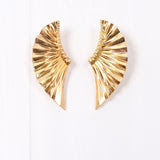 Morales Metal Fan Earring - Gold