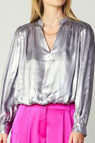 The Retro Blouse - Silver