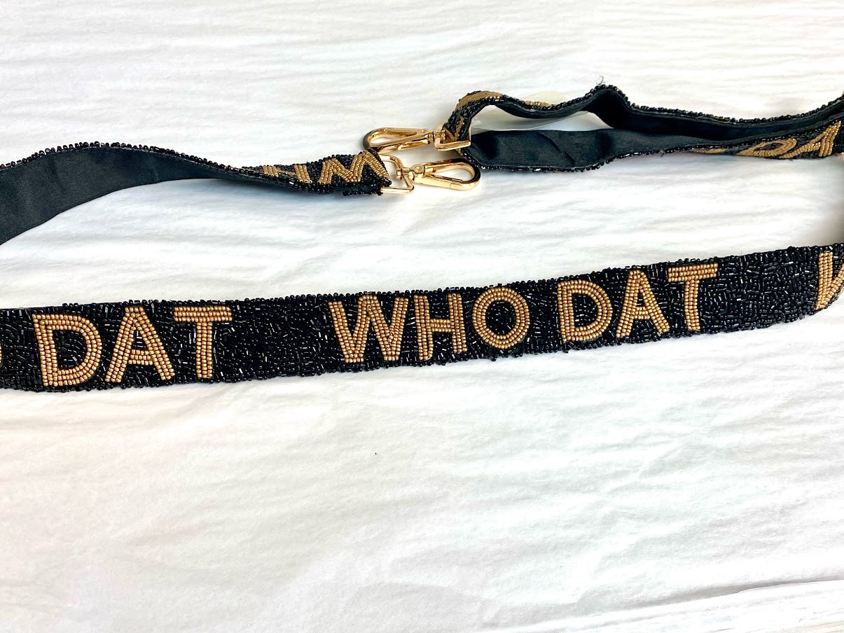 Collegiate Adjustable Strap - Black/Gold