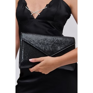 Riva Envelope Clutch - Black