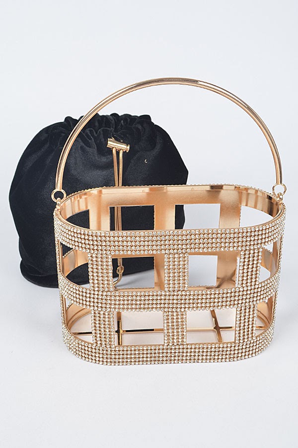 Basket Clutch - Black
