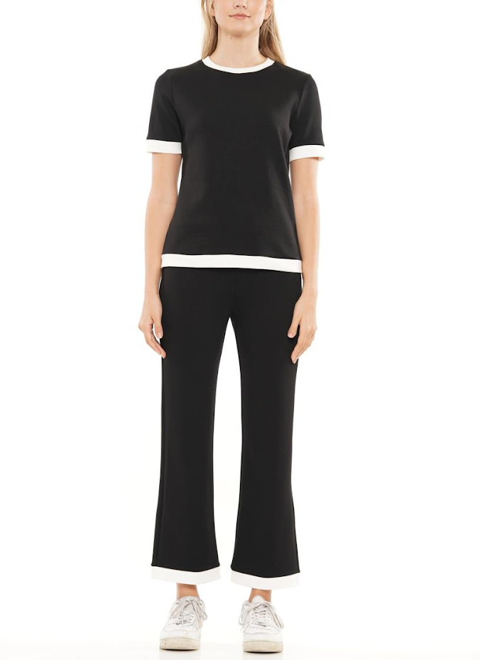 Lounge Away Set - Black White