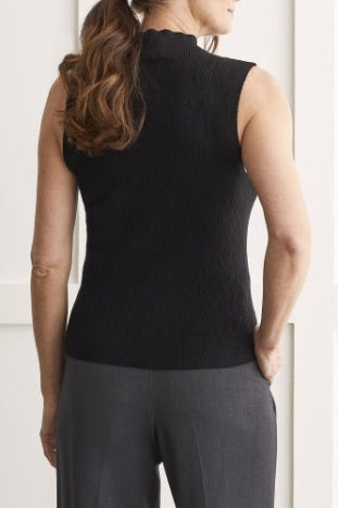 Staci Mock Neck Top - Black