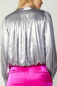 The Retro Blouse - Silver