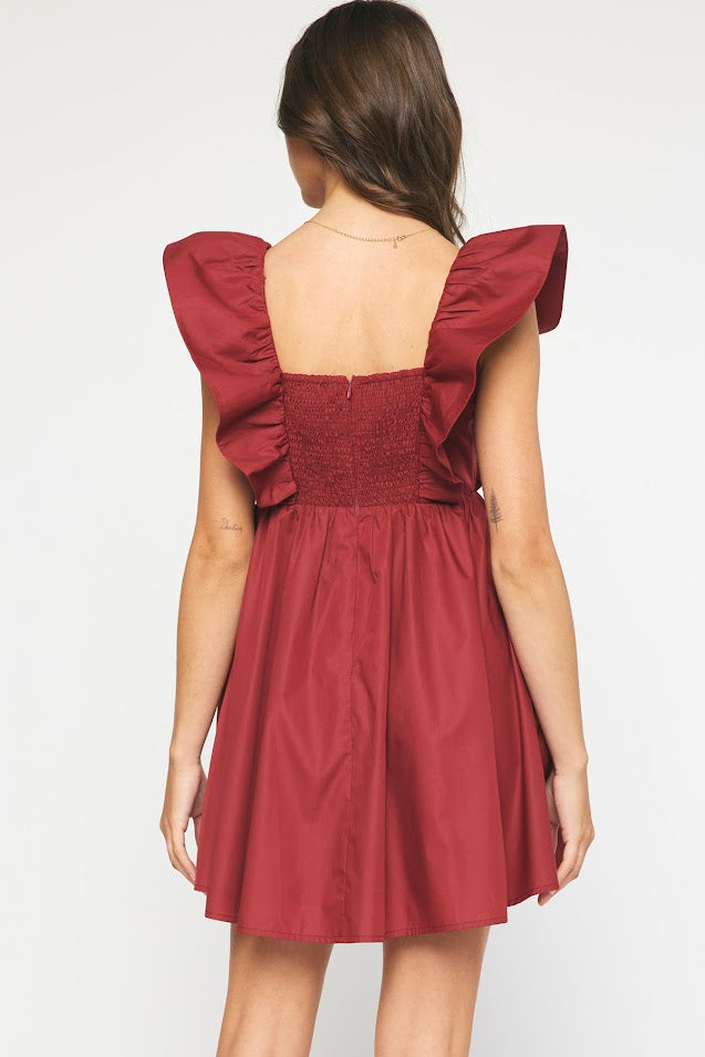 The Fran Dress - Burgundy