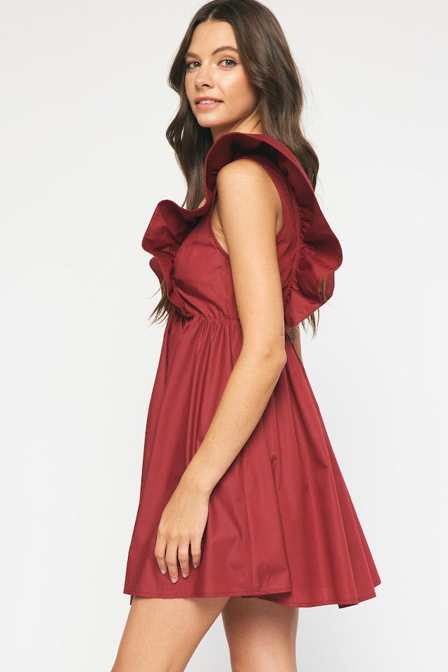 The Fran Dress - Burgundy