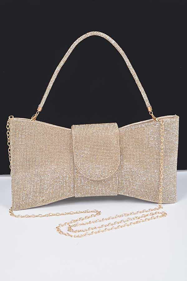 Bow Clutch - Gold