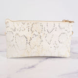 Liz Custom Collection Crossbody - Metallic Cream