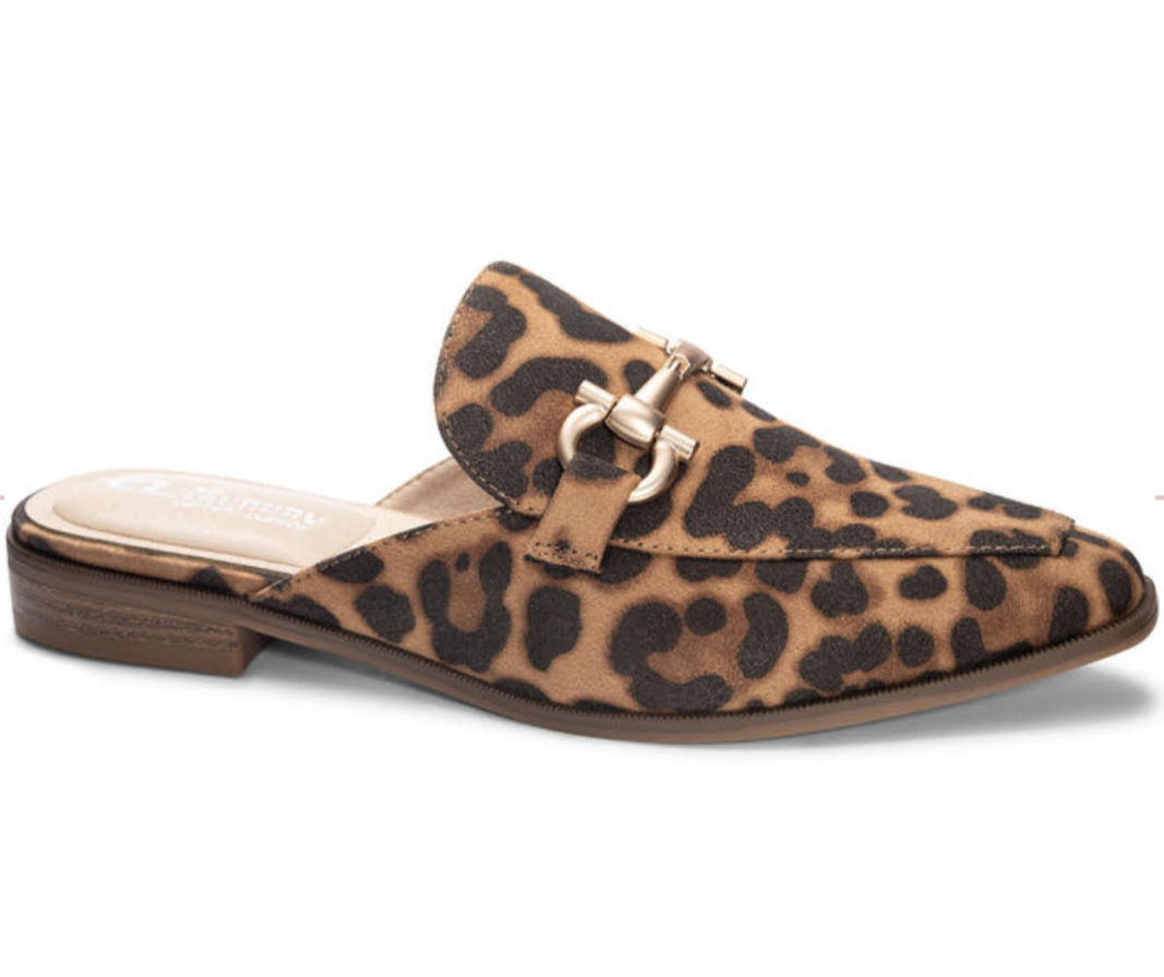The Lisa Slide - Tan Leopard