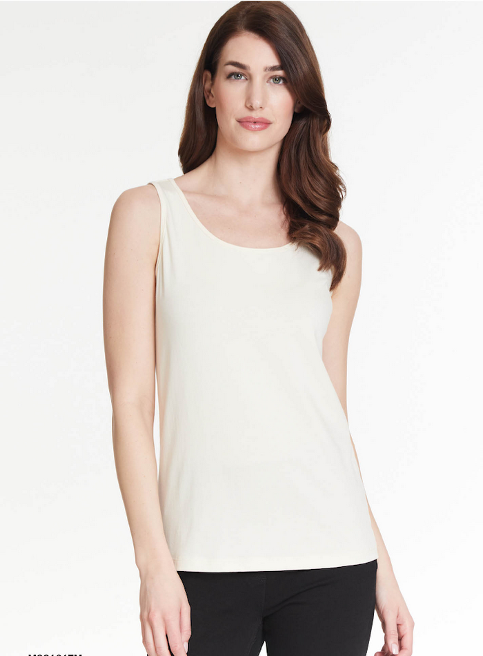 Scoop Neck Tank - Antique White