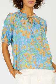 Anytime Top - Blue/Orange