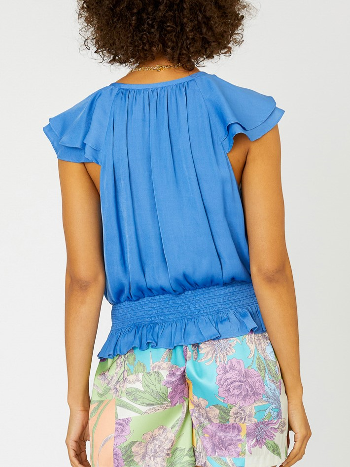 The Ainsley Top - Faded Blue