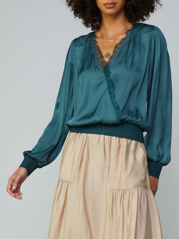 The Margie Top - Forest Green